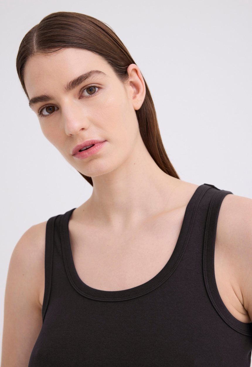 Jac + Jack Van Cotton Jersey Tank - Black